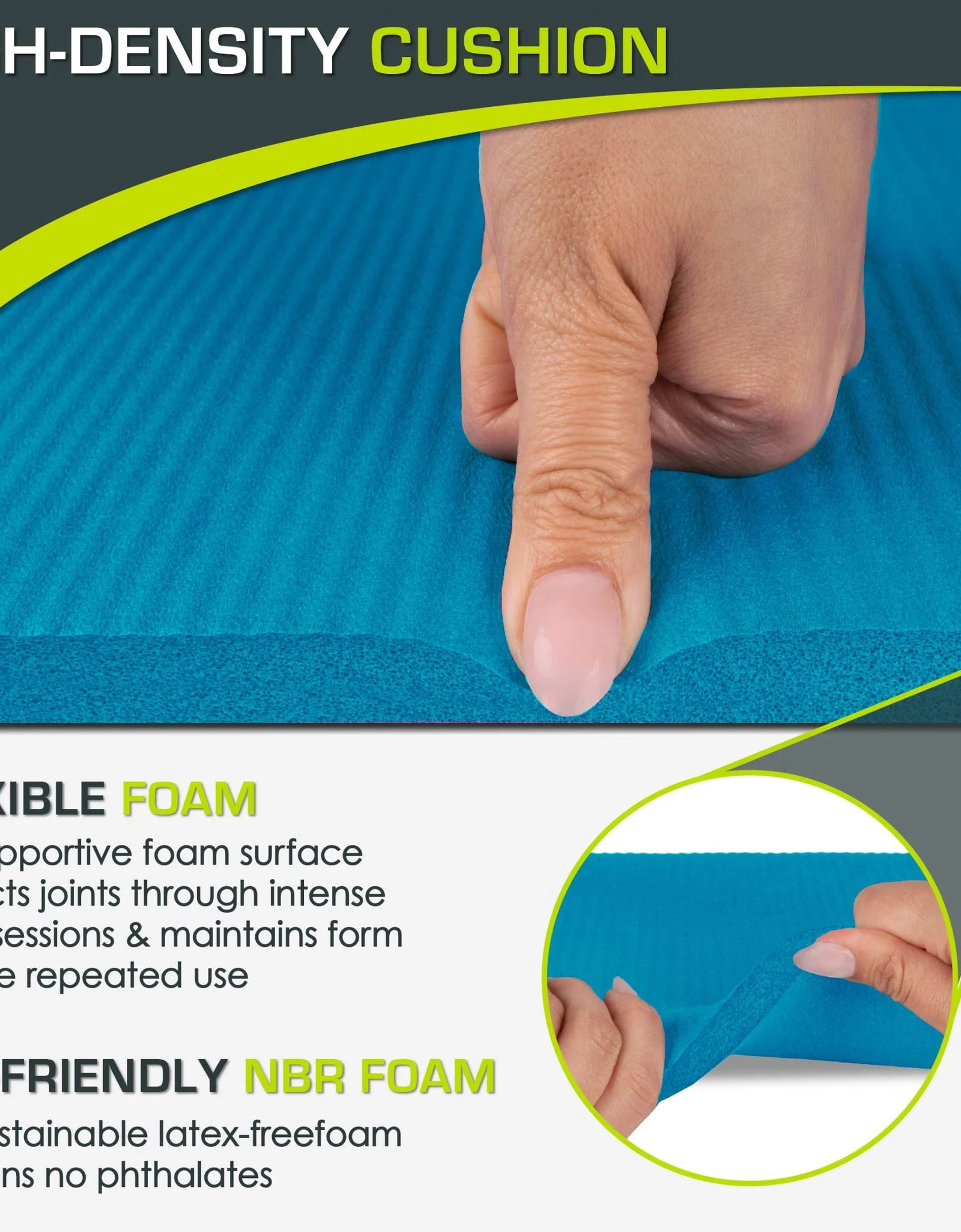 Yoga Knee Pad & Elbow Cushion 15Mm for Pain Free Joints