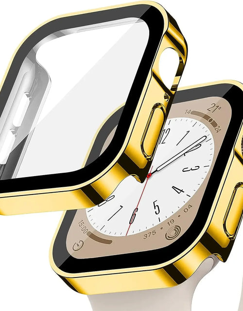 Load image into Gallery viewer, Tempered Glass+Cover for Apple Watch 11 10 9 8 7 46Mm 42Mm PC Bumper Screen Protector Case Iwatch Series 7 6 5 4 SE3 44 40 45Mm
