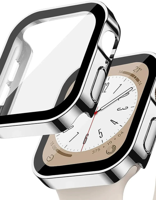 Load image into Gallery viewer, Tempered Glass+Cover for Apple Watch 11 10 9 8 7 46Mm 42Mm PC Bumper Screen Protector Case Iwatch Series 7 6 5 4 SE3 44 40 45Mm
