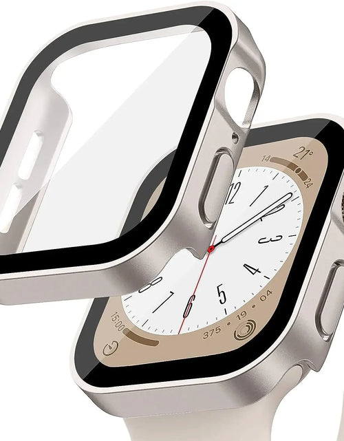 Load image into Gallery viewer, Tempered Glass+Cover for Apple Watch 11 10 9 8 7 46Mm 42Mm PC Bumper Screen Protector Case Iwatch Series 7 6 5 4 SE3 44 40 45Mm
