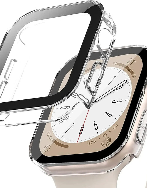 Load image into Gallery viewer, Tempered Glass+Cover for Apple Watch 11 10 9 8 7 46Mm 42Mm PC Bumper Screen Protector Case Iwatch Series 7 6 5 4 SE3 44 40 45Mm
